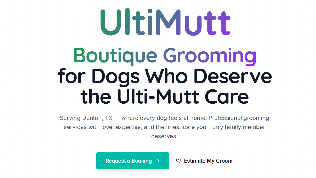 UltiMutt Grooming - Professional Dog Grooming Services in Denton TX